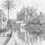 Illustration of Palma de Mallorca seen on a cruise port day