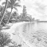 Illustration of Perfect Day at CocoCay beaches from Harmony of the Seas