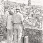 Retired couple beginning a new life in Spain
