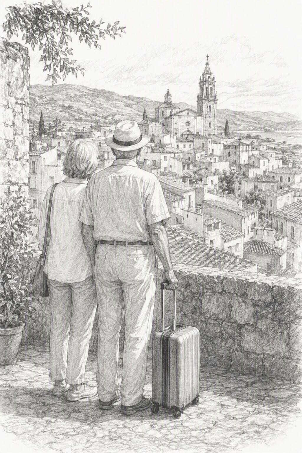 Retired couple beginning a new life in Spain
