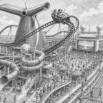 Illustration of the BOLT sea coaster on the top deck of Carnival Celebration