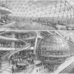 Illustration of The Dome glass structure at the top of Star Princess in Alaska